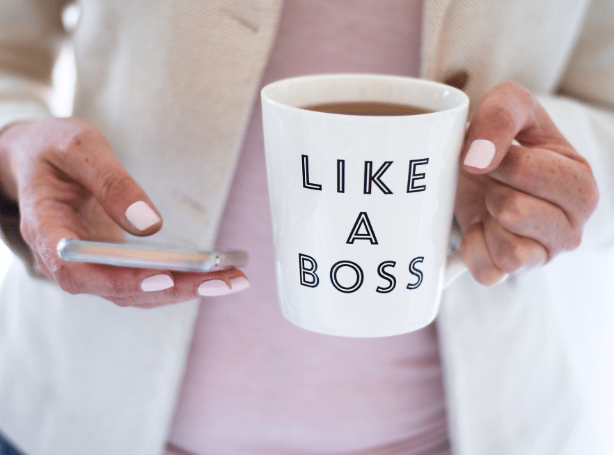 like a boss mug